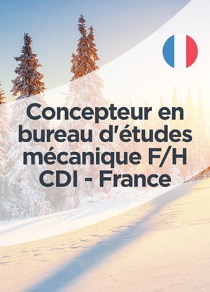Concepteur en bureau d'études mécaniques F/H CDI - France