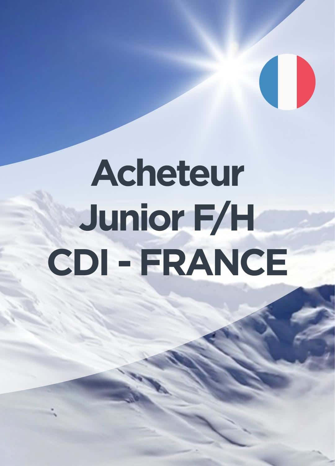 Acheteur Junior F/H CDI - France