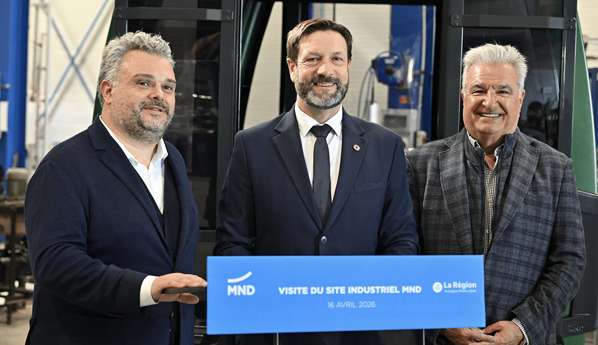 Visite du Président de la Région Auvergne‑Rhône‑Alpes sur le site industriel du groupe MND en Savoie 
